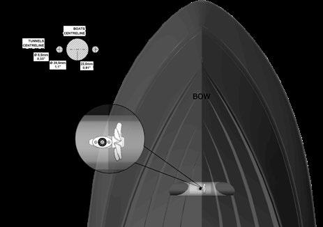 Fig. 1 Fig. 3b Fig. 4a Fig. 2 BOW 20mm/ 0,79 Tunnel s centerline Fig. 4b Ø 7,0mm/ 0,28 Ø 28,0mm/ 1,10 Ø 7,0mm/ 0,28 Boats s centerline Fig.3a Fig.