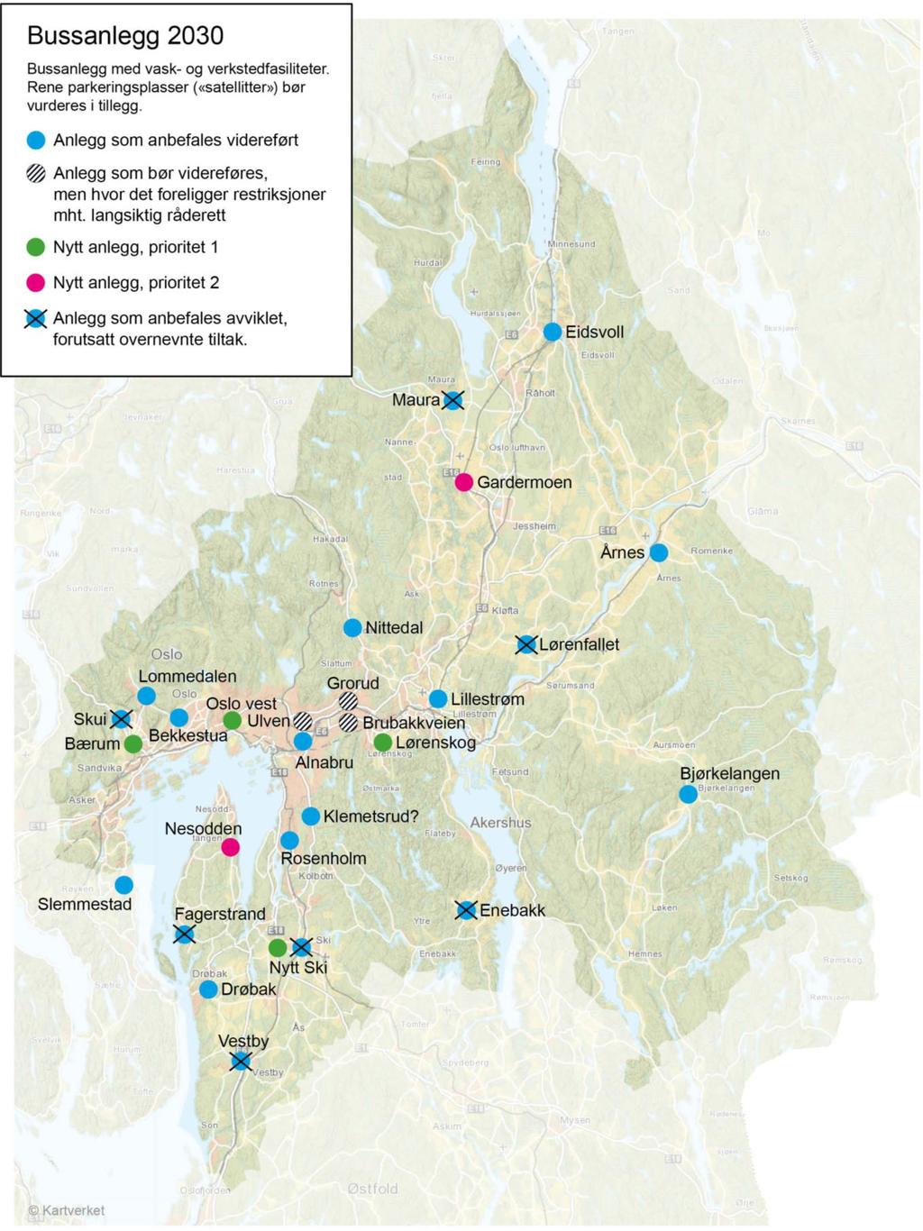 Mulige oppdrag inkluderer Søk etter nye arealer for bussanlegg og ladeplasser Reguleringsplaner