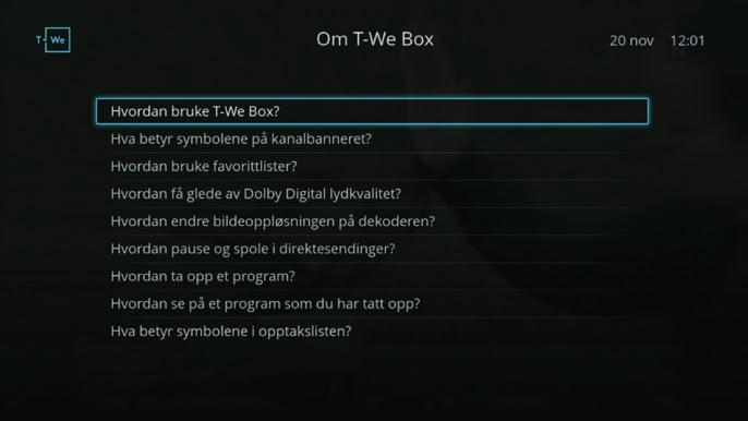 Bruk piltastene og [OK] til å taste inn navnet på den nye listen og velg OK. 4. Velg kanaler ved å bruke pil- eller talltastene. Merk ønsket kanal og trykk [OK] for å legge kanalen i listen.