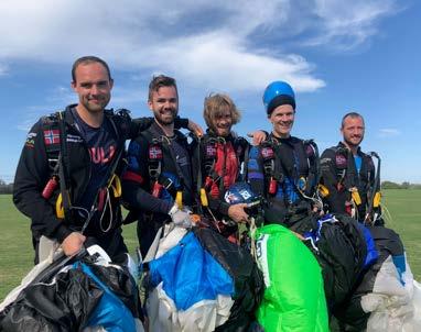 FALLSKJERM både nasjonalt og internasjonalt. InTime dommersystem ble benyttet både i NM i innendørs kroppsflyging og i ordinært NM. Det ble innhentet ekstern dommerstøtte i NM i Wingsuit.