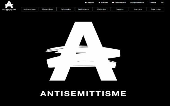 Følge med på og motvirke anti semittisme på nett og i sosiale medier Jødisk Museum i Oslo laget i 2017 nettressursen «Antisemittisme før og nå» ment for lærere og elever på ungdomsskolen og i