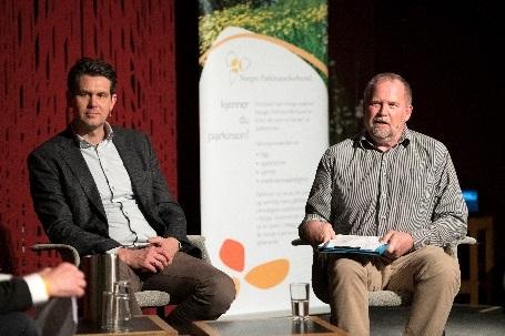 Impulskontrollforstyrrelser Nevrolog og professor Mathias Toft fortalte om impulskontrollforstyrrelser ved parkinson. Brukerinnlegg av Alf Magne Bye (til høyre).