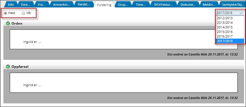 Grupper Under fanengrupper kan foresatte se hvilke grupper barnet er medlem av, samt ansvarlig(e) for gruppen.