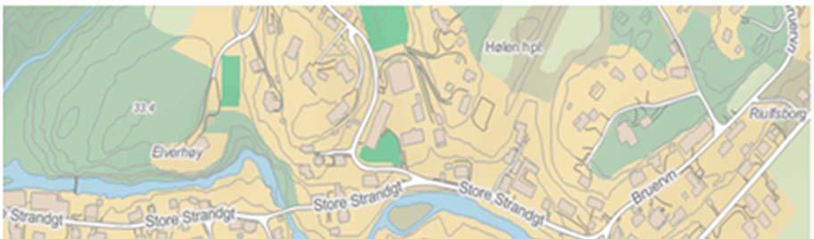 Figur 2.6. Lokalisering av stasjonen i Hølen. Kartgrunnlag: Finn.