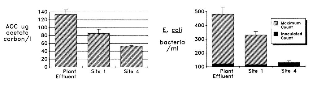 0,03 CFU/100ml. Imidlertid ble det registrert et mangfold av koliforme bakterier i 38,6% av vannprøvene fra distribusjonssystemet.