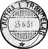 1959 TAUTRA I TRØNDELAG Innsendt Registrert brukt fra 24-1-68 TK til 17-12-70 GV Stempel nr.