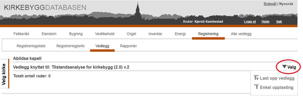 Om du laster opp mange bilder samtidig velger du «Last opp vedlegg». Om du laster opp vedlegg fra håndholdt enhet (mobil/ipad) velger du enkel opplasting.