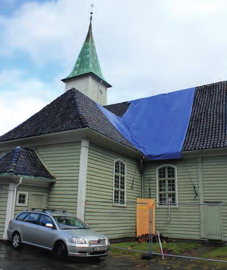 Bilag A: Noen eksempler på kirkebranner der fasadekledning var involvert A.1.4. St. Jørgens kirke I 2013 ble St. Jørgens kirke, en cirka 350 år gammel klassisk tømmerkirke, i Bergen påtent.