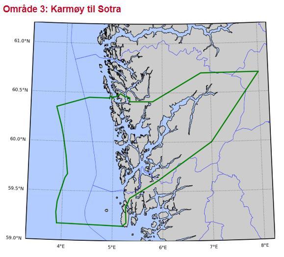 Produksjonsområde 3 Fra Karmøy til Sotra 160 000 Tonn slaktet i 2018 122 Tillatelser* pr 31/12 2017 413 Merder