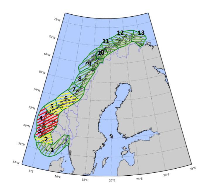 Slaktevolum 2018 (tonn) Produksjonsområde 3 er Norges nest største i volum 300 000 250 000 Laks Regnbueørret 200