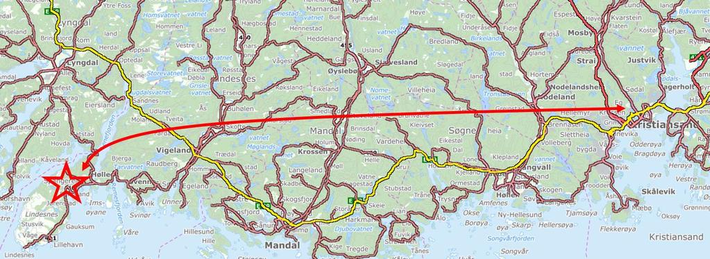 40 % i Lindesnes kommune (Dette omfatter både Vigeland og Spangereid).