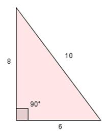 3) Hva er arealet til trekanten ovenfor?