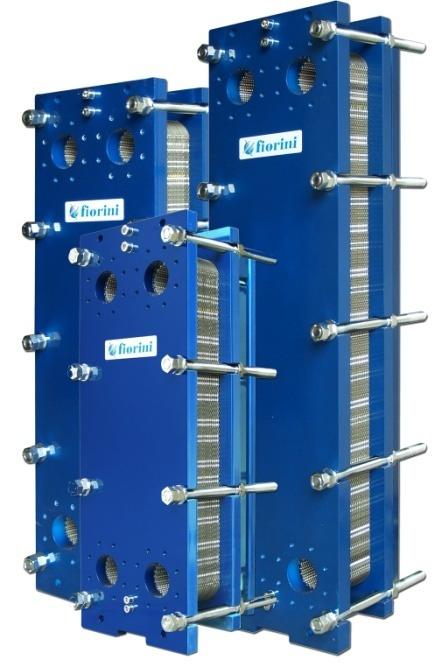 Oversikt platevekslere med pakning F/K PLATEVEKSLER Finnes med en mengde forskjellige platevarianter, pakninger. Standard med trykk klasse PN16. Vekslerne bruker Funke plater.