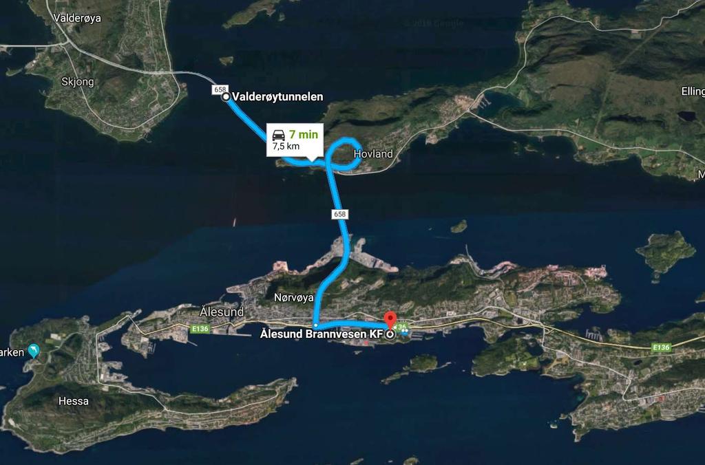 4.2 Ellingsøytunnelen og Valderøytunnelen (Ålesundstunnelene) Tabell 4.5 Oversikt over Ellingsøytunnelen/Valderøytunnelen fra tabell 3.