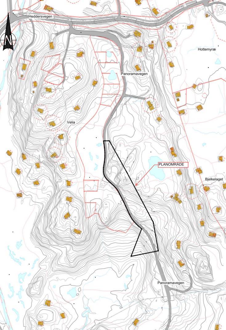 1 Innledning 1.1 Bakgrunn Bortelid Eiendomsutvikling AS ønsker en bedre adkomstvei til hyttefeltene i Panorama.