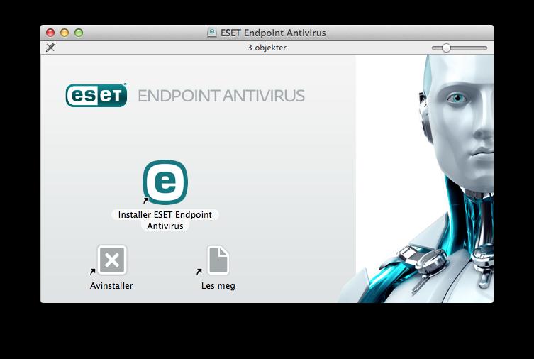 3. Installasjon Det er to måter å starte ESET Endpoint Antivirus-installasjonsprogrammet på: Hvis du installerer fra installasjons-cd/dvd, setter du disken inn i CD/DVD-ROM-ROM-stasjonen og