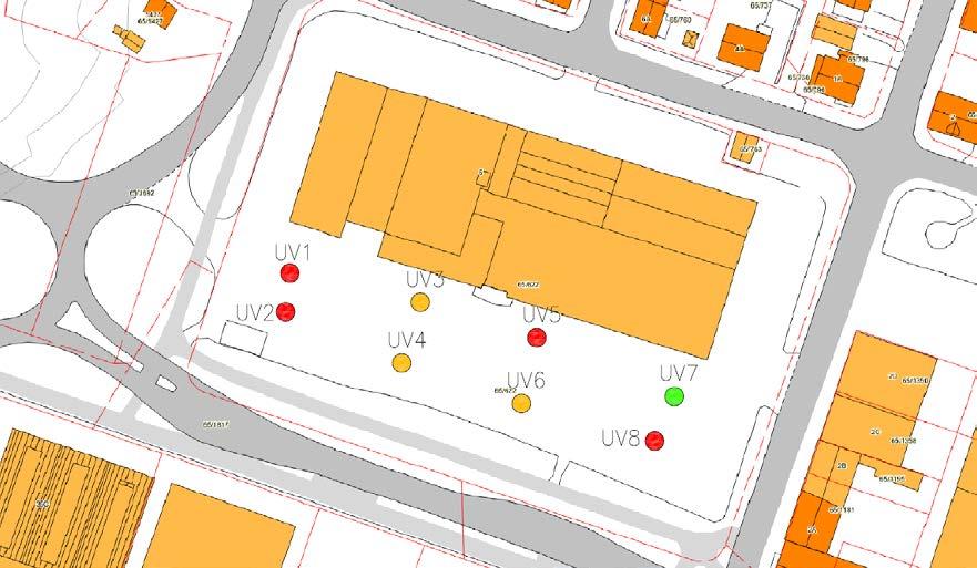 Reguleringsplan Ullvaren, Namsos kommune Miljøgeologisk rapport multiconsult.no 4 Vurdering Figur 10 Plassering av prøvepunkter. Utsnitt fra tegning 416951-RIGm-TEG-003.