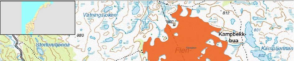 1. Innledning Flensjøen ligger på grensa mellom Sør-Trøndelag og Hedmark i kommunene Røros og Os (Figur 1). Innsjøen ligger på 780 moh. i et fjellområde vest for Femunden.