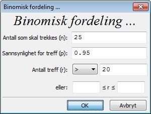 Oppgave 7 (4 poeng) En undersøkelse viser at 95 % av elevene ved de videregående skolene i et fylke har profil på Facebook.