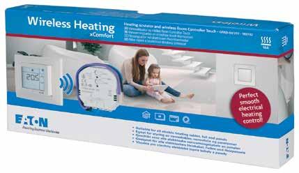 xcomfort varme- og klimastyring Wireless Heating Startpakke for elektrisk oppvarming Komplett for en varmesone med elektrisk