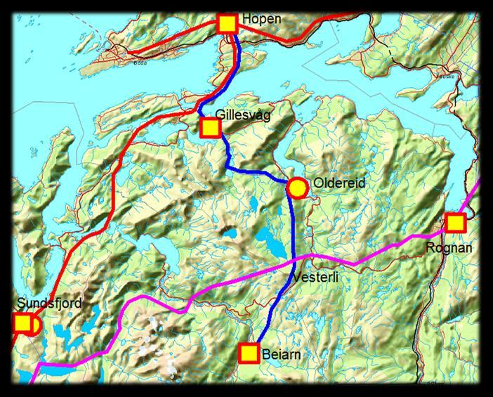 P209a: Saltstraumen Oldereid, Oppgradering til 132 kv linje Beskrivelse Bakgrunn: Linjen Hopen Oldereid begynner å nærme seg slutten på sin tekniske levetid og det er forventet at man må gjøre større