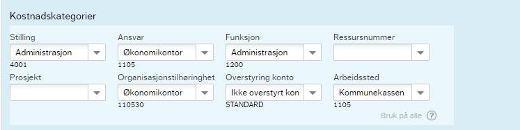 A. Fyll ut følgende Destinasjon: Standard verdi er Norge, endre til aktuelt land dersom du reiser utenlands. Reiseformål: Oppgi reiseformål og sted. Ved overnatting oppgis navn og adresse på hotellet.