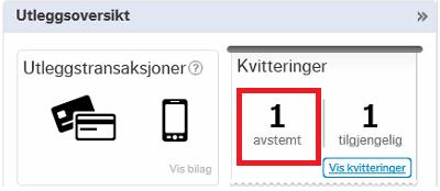 Du vil i seksjonen «kvitteringer» se antall avstemte