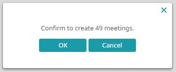 Når du er fornøyd med antall møter per uke, kan du se når de valgte brukerne er gjennom sine møter og dermed hvor lenge du bruker dem. Hvis møter er opprettet på ansvarlig eller 2.
