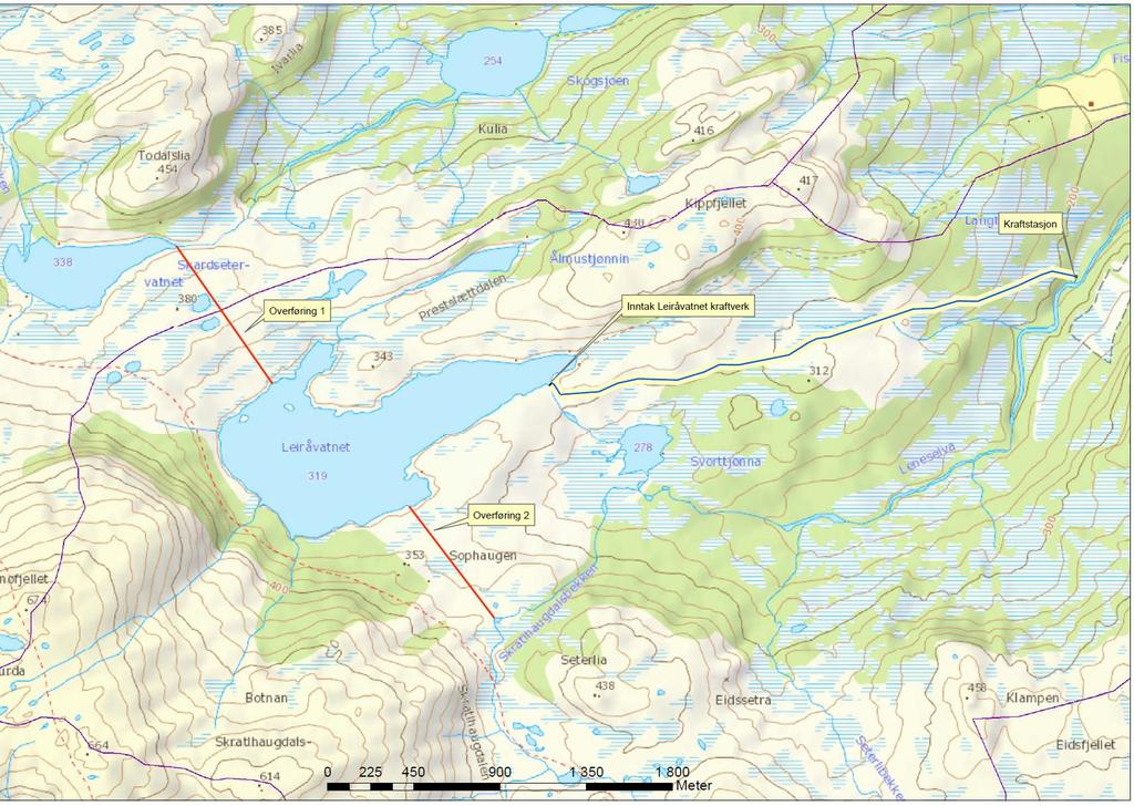 LEIRÅVATNET KRAFTVERK Blåfall AS ønsker å bygge ut et prosjekt i Hemne kommune som omfatter to kraftverk, to overføringer og regulering av en innsjø (Leiråvatnet).