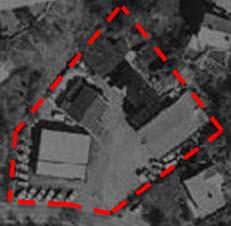 Eiendommen er markert med stiplet, rød linje (Kartdata: www.bergenskart.