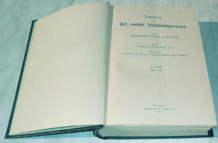 : Kart og Plan 100 years anniversary KART OG PLAN: Vol. 68, pp. 9 13. P.O.B. 5003, NO-1432 Ås.