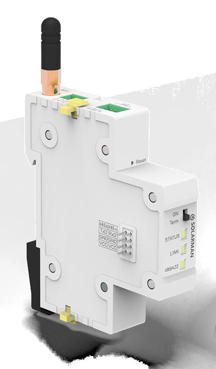 MONITORING FOR BETTERFUTURE 3G DIN-Rail Logger LD GPRS/WCDMA/WiFi/Ethernet By collecting operating data and status from the inverter, meter, CT, reclosing and other equipment, DIN-rail logger can