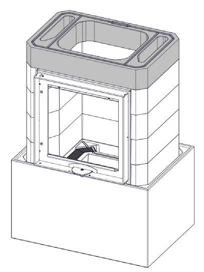 The doorframe must rest on the gasket under