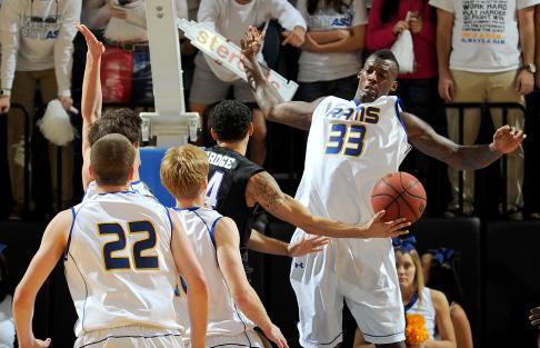 He finished his two-year career ranked fourth in career scoring, fifth in rebounding and second in blocked shots.