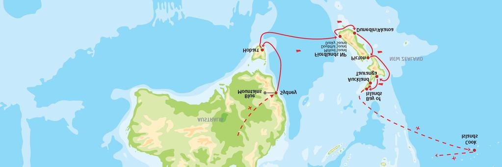 Dagsprogram 22.10.19: Avreise fra Norge Det er avreise fra Norge med en mellomlanding underveis, innen turen går videre til Australia. 23.10.19: Ankomst til Sydney, Australia I dag er det ankomst til Sydney, Australia.