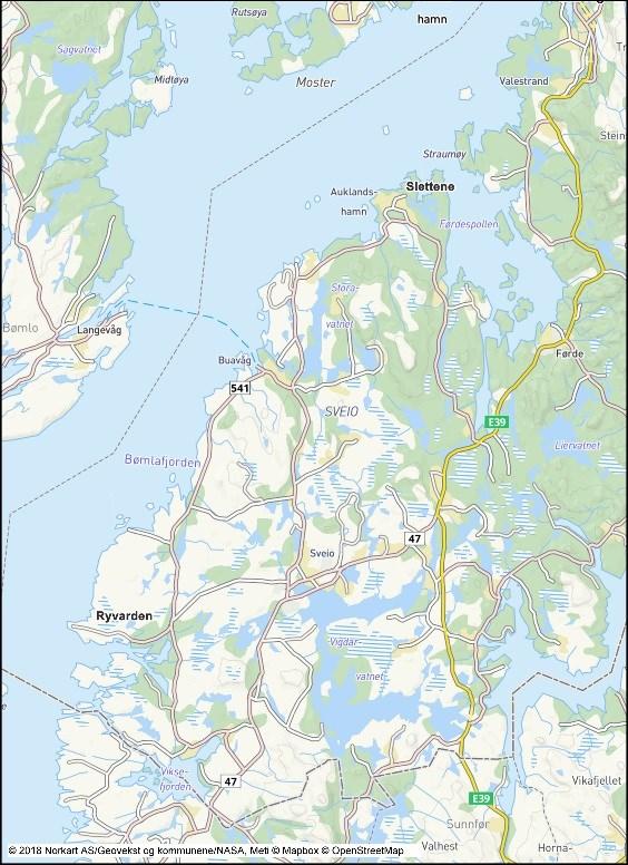 2018 Antall innbyggere Ant innbyggere per km2 Antall statlig sikra