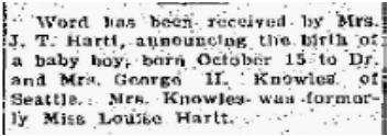 1931 17 Oct 1931 pg 5 LaFrance Patricia Jean John 16 Aug 1931 20 Aug