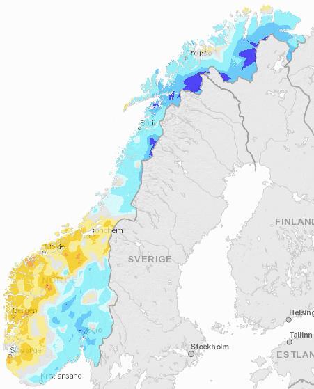 Meir nedbør enn normalt i første kvartal januar februar mars Kilde: MET Karta viser avvik frå middels månadsnedbør (1971-2000) målt i prosent i januar, februar og mars 2019.