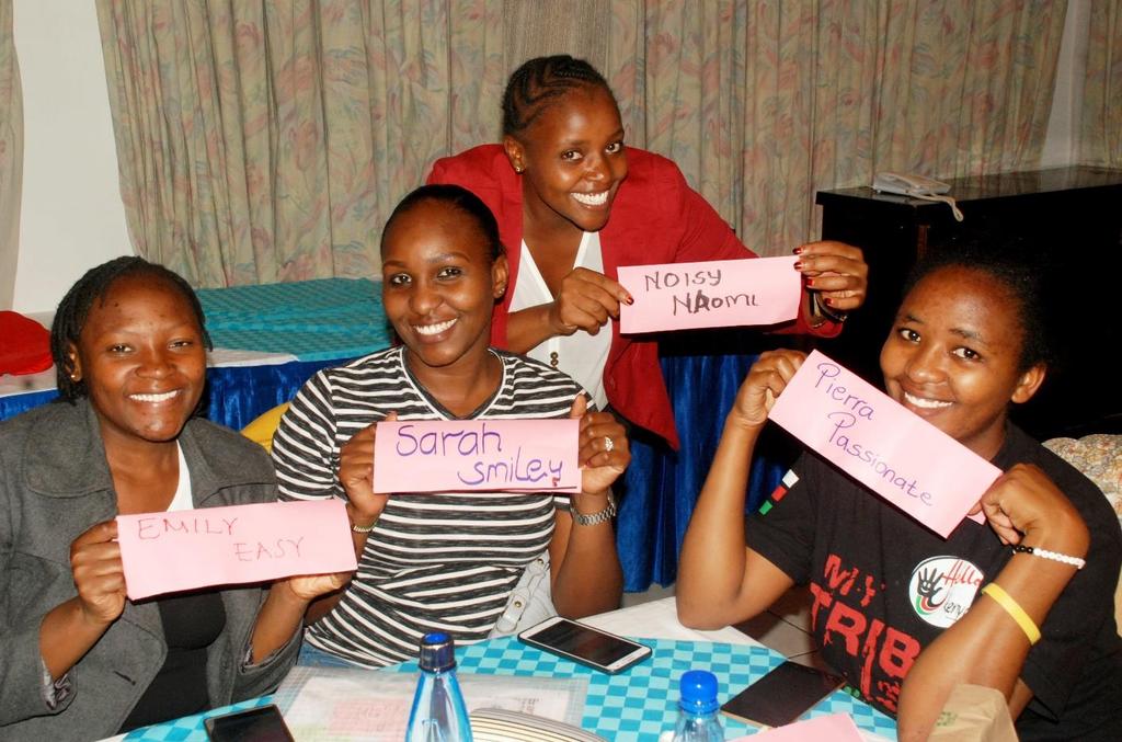 Deltakere på en sikkerhets- og likestillingsworkshop i Nakuru, Kenya i april 2018.