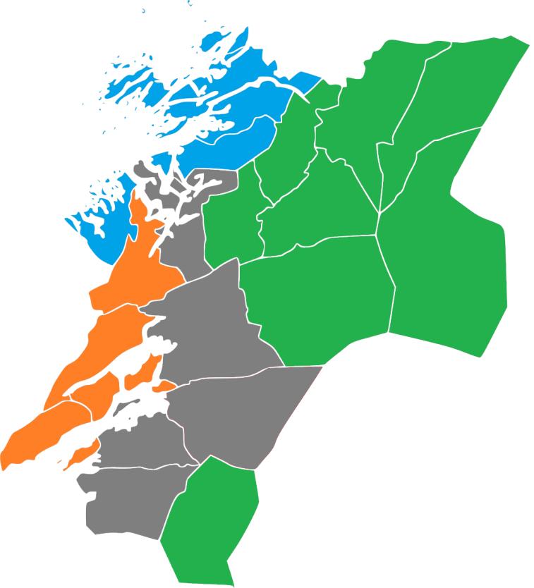 Kommuneinndeling Leka Vikna Nærøy