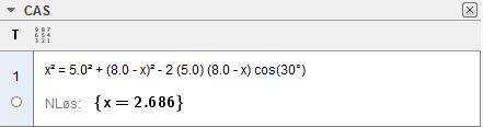 Oppgave 6 (6 poeng) Gitt ABC ovenfor. AB 5 og AC BC 8,0. a) Bestem lengden av BC ved regning. Vi bruker Pytagoras læresetning for å finne lengden av BC.