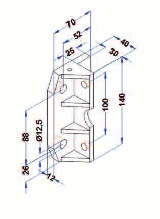 Guide holder inserts length 140 mm EM 5 - EM 20 and EMG