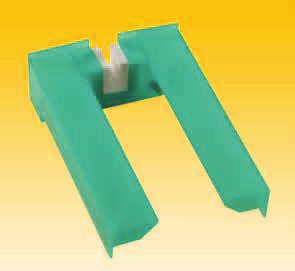 Guide holder inserts length 140 mm EM 5 - EM 20 and EMG out of Polyurethan (PU), Polyamid (PA),ETN -HM-1000 (PE / PEC / PE2C / PECU)