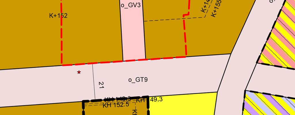 teknisk infrastruktur - Gangveg/ gangareal o_gv3 827 m² Sum 4640 m² Utsnitt områdeplan for Ski sentrum. Planområde med rød stiplet linje. 2.