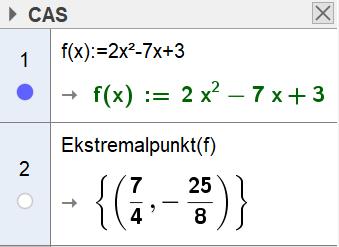 a Oppgave 5 f ( ) = 7 + 3 Siden