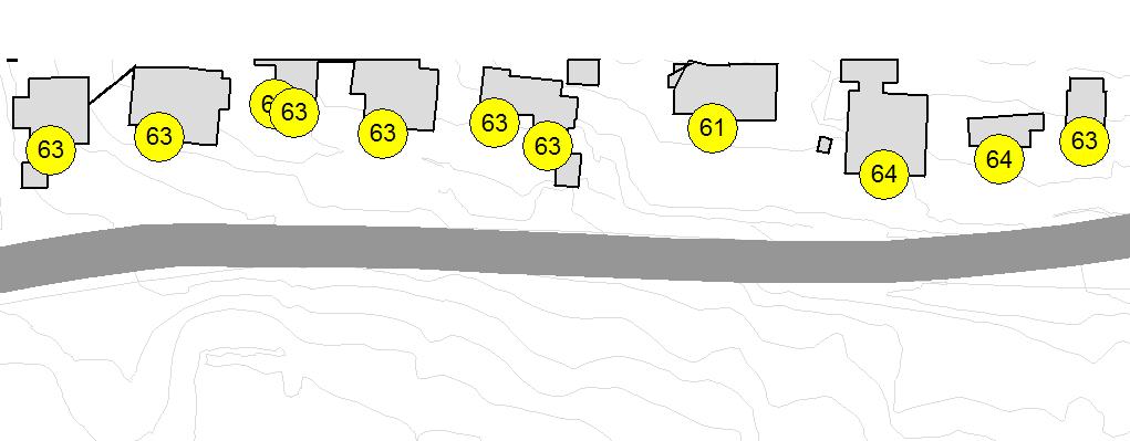 planlagte bygningene vil gi en økning på ca 1 db for bebyggelsen nord for Kirkeveien.