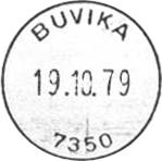 1946 BUVIKA Innsendt 21.02.1946 Registrert brukt 13-2-46 IWR Stempel nr.