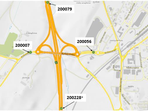 Trafikkmengder i kontinuerlige trafikkregistreringspunkt Statens vegvesen registrerer trafikkmengder i flere faste tellepunkter langs hovedveinettet.