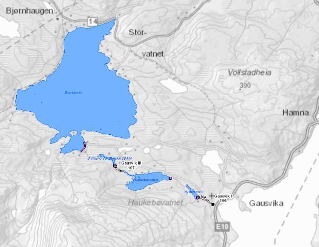 2 Områdebeskrivelse Storvatn/Gausvikvassdraget ligger helt sør i Troms fylke, og munner ut i Tjeldsundet om lag 1 km sør for Harstad (figur 1).