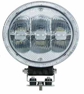 9 > 5400 RAW lumen > 6 x 10 watt LED > 10-30 volt > Mål: Ø 228 mm